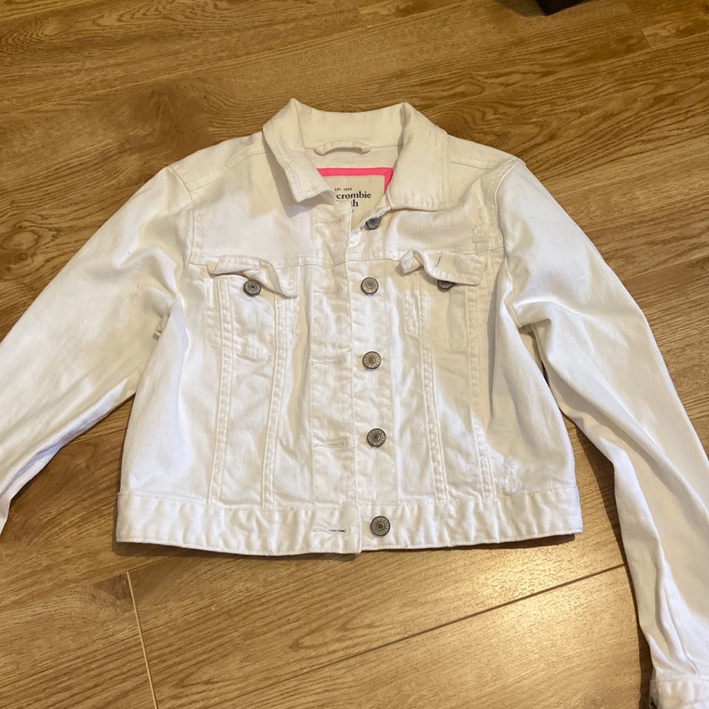 White jean jacket